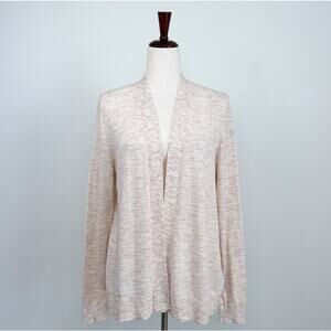 Old Navy Marled Oatmeal Soft Lightweight Knit Open Front Cardigan NWT